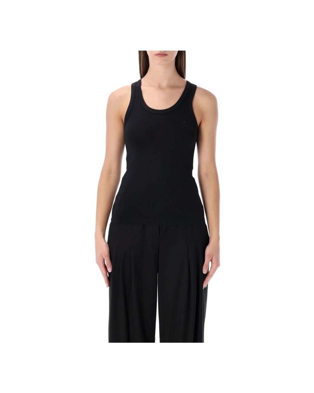 Coperni Tops ,Zwart ,Lichtgewicht Logo Tanktop in het Black