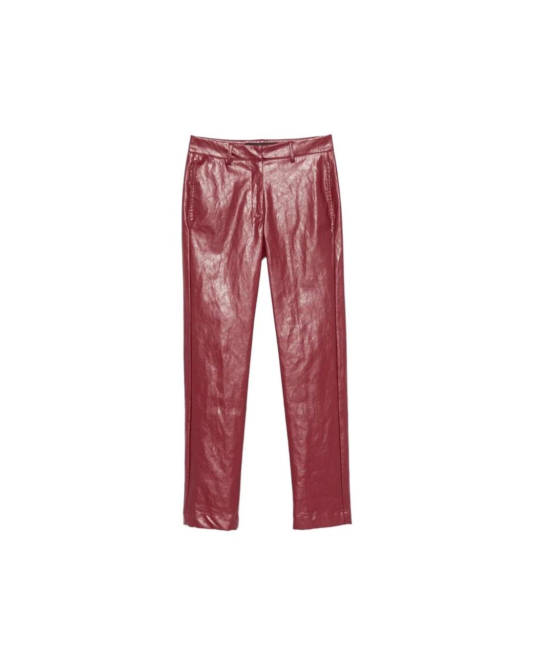 FEDERICA TOSI Red Slim-Fit Trousers