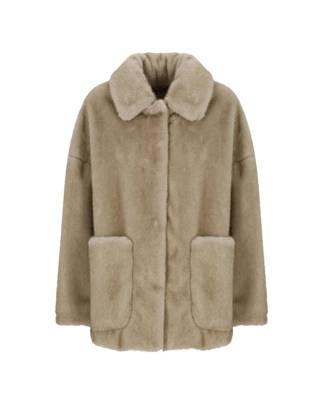 Herno Green Faux Fur & Shearling Jackets