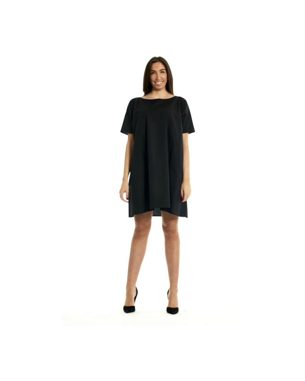 Manila Grace Black Short Dresses