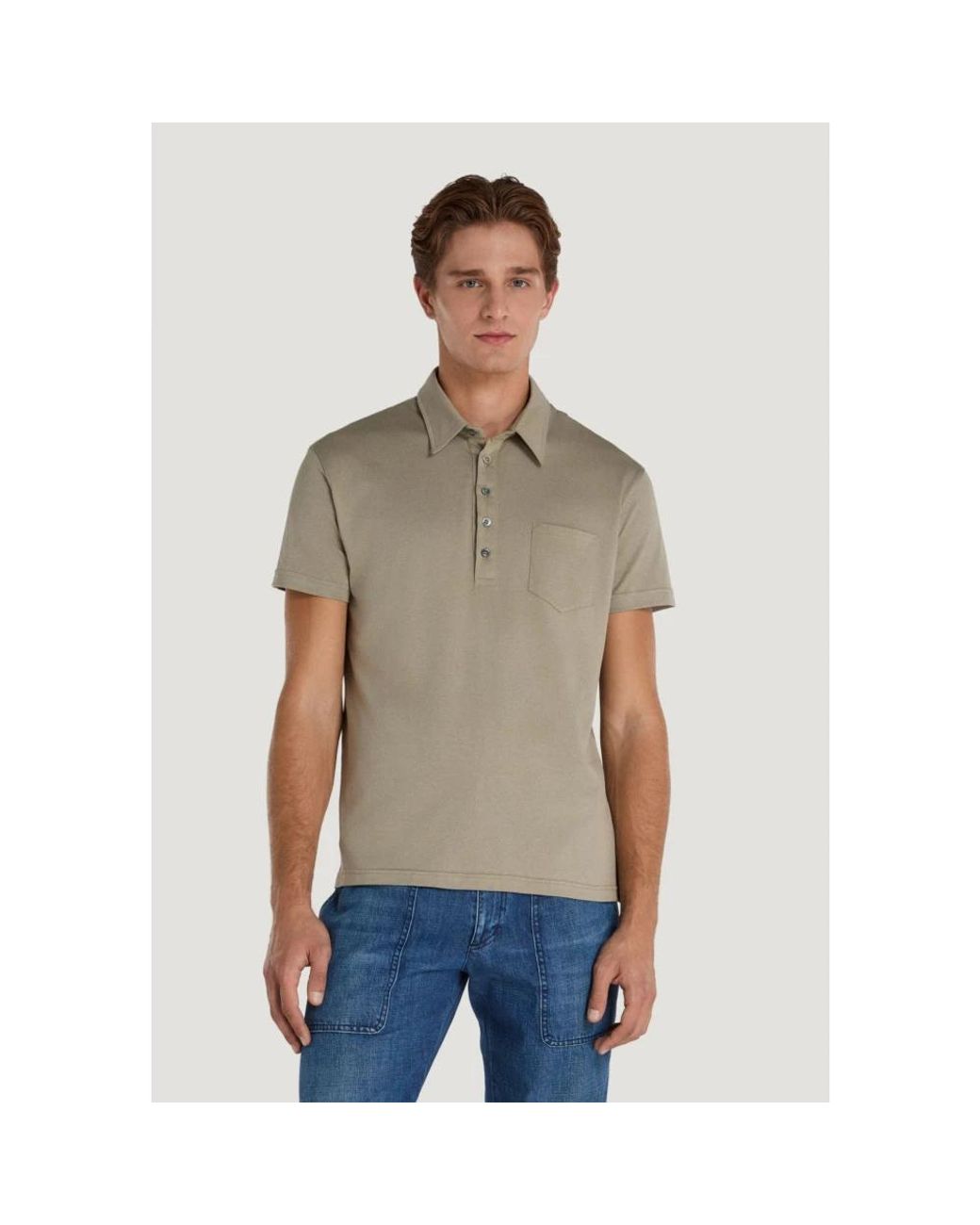 PT Torino Gray Polo Shirts for men