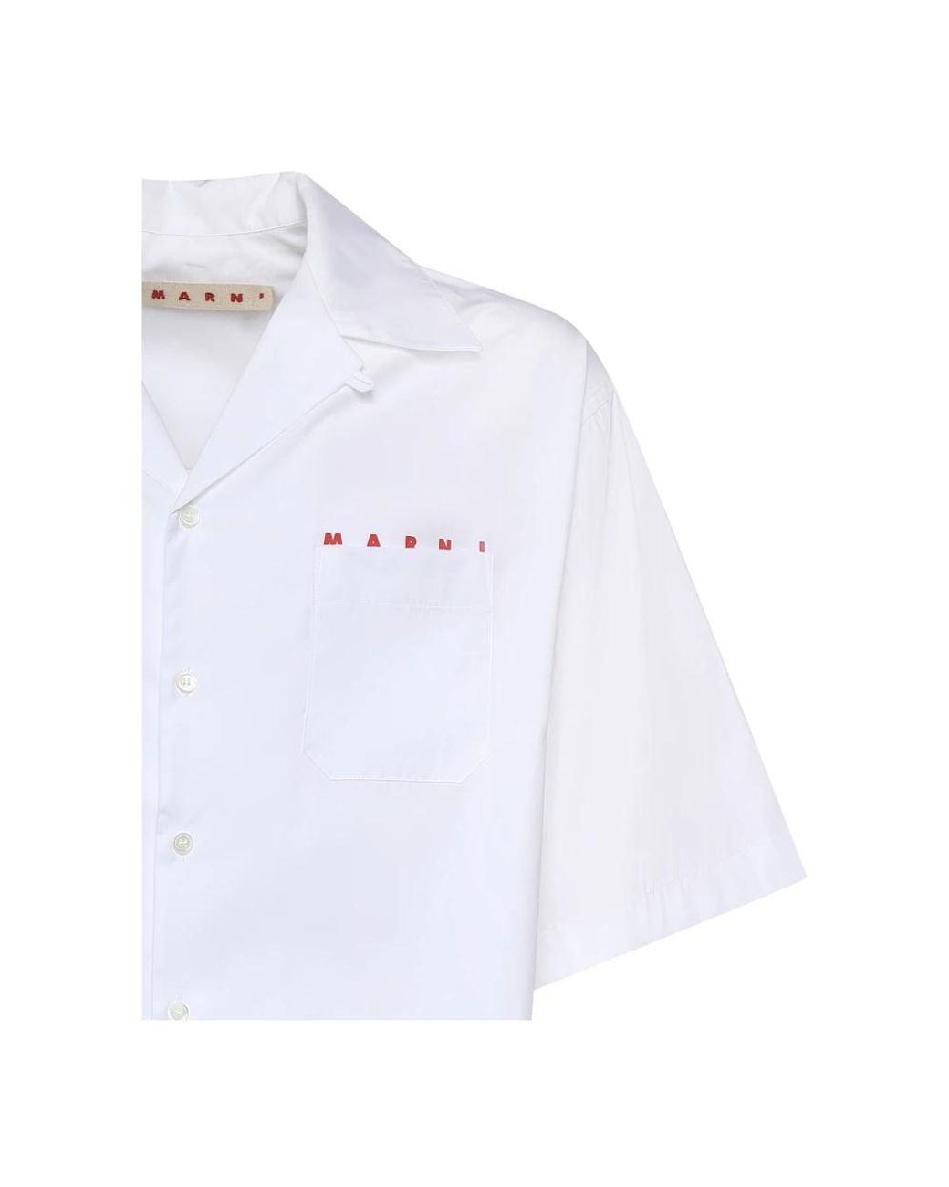 Marni White Short Sleeve Shirts for men