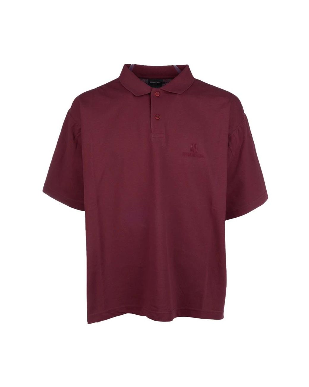 Balenciaga Purple Polo Shirts for men