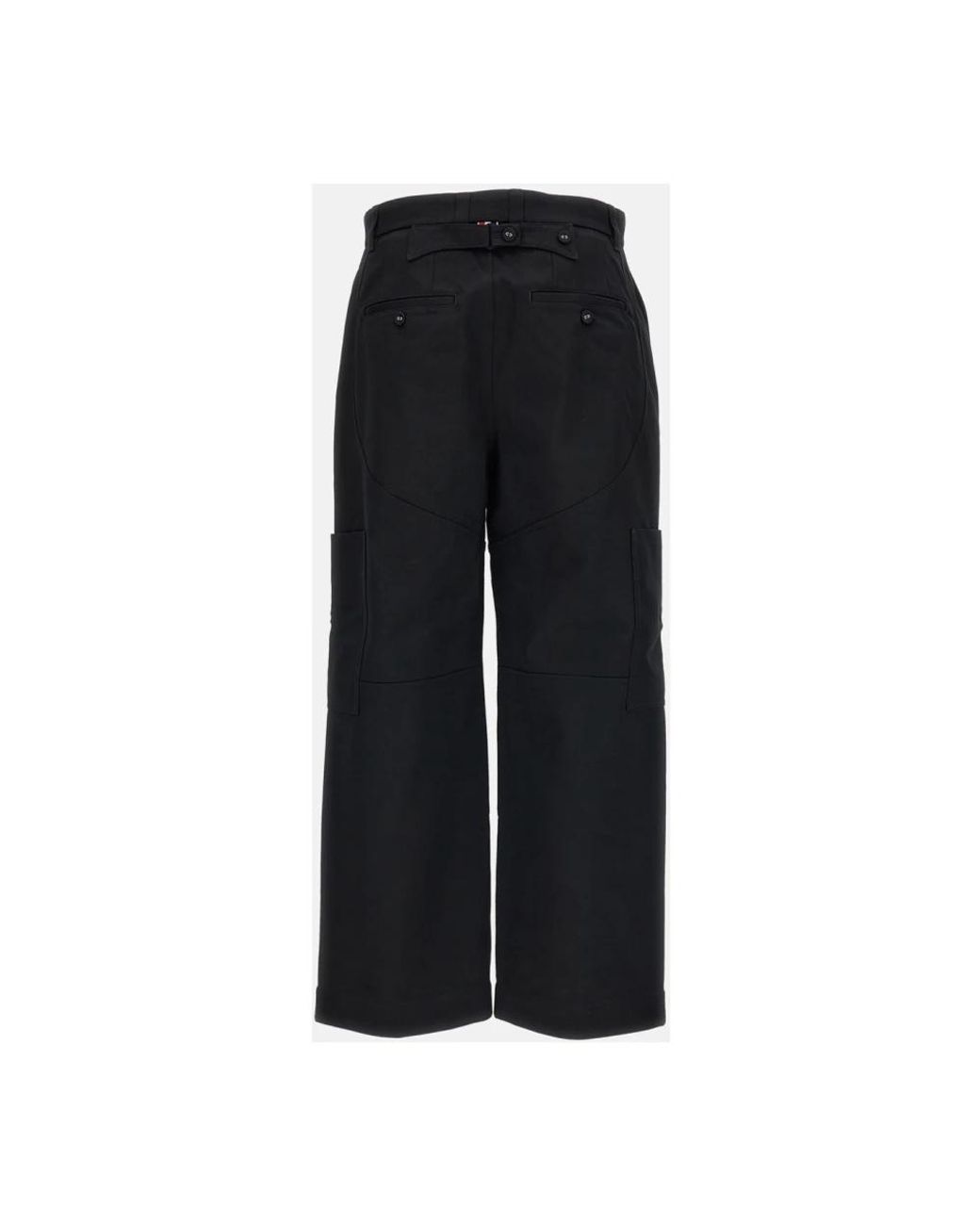 Thom Browne Black Wide Trousers for men