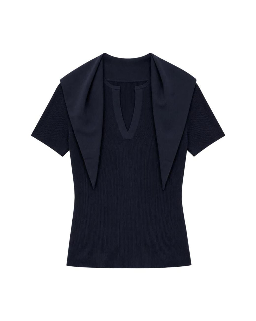 Max Mara Blue V-Neck Knitwear