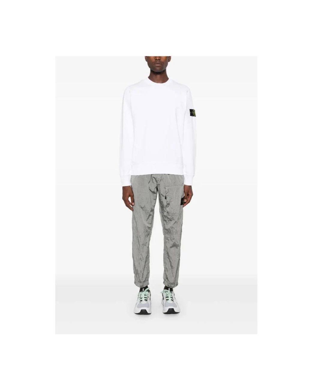 Stone Island White Sweatshirts for men
