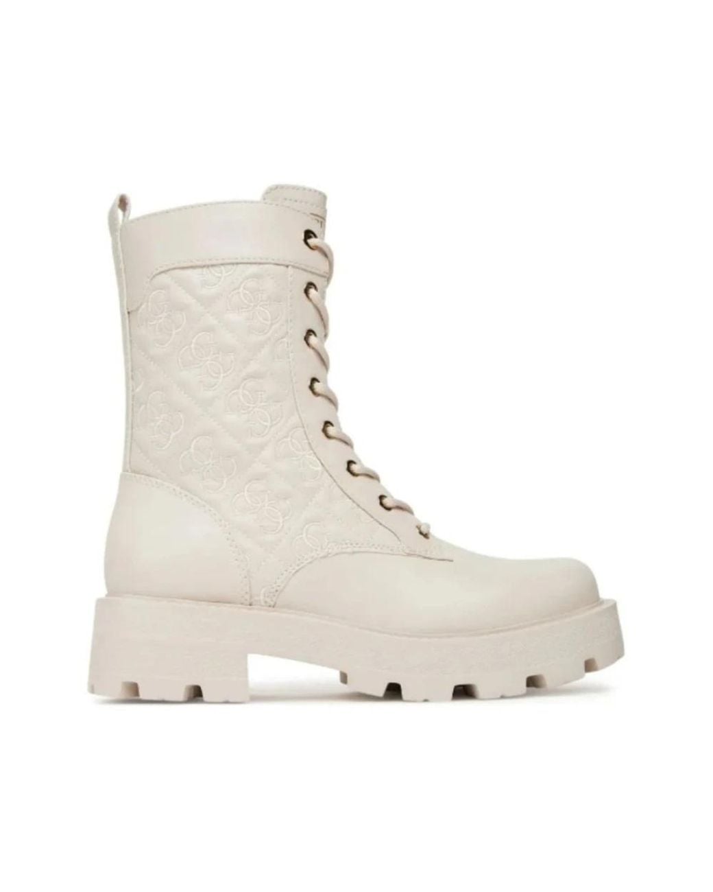 Guess Natural Lace-Up Boots