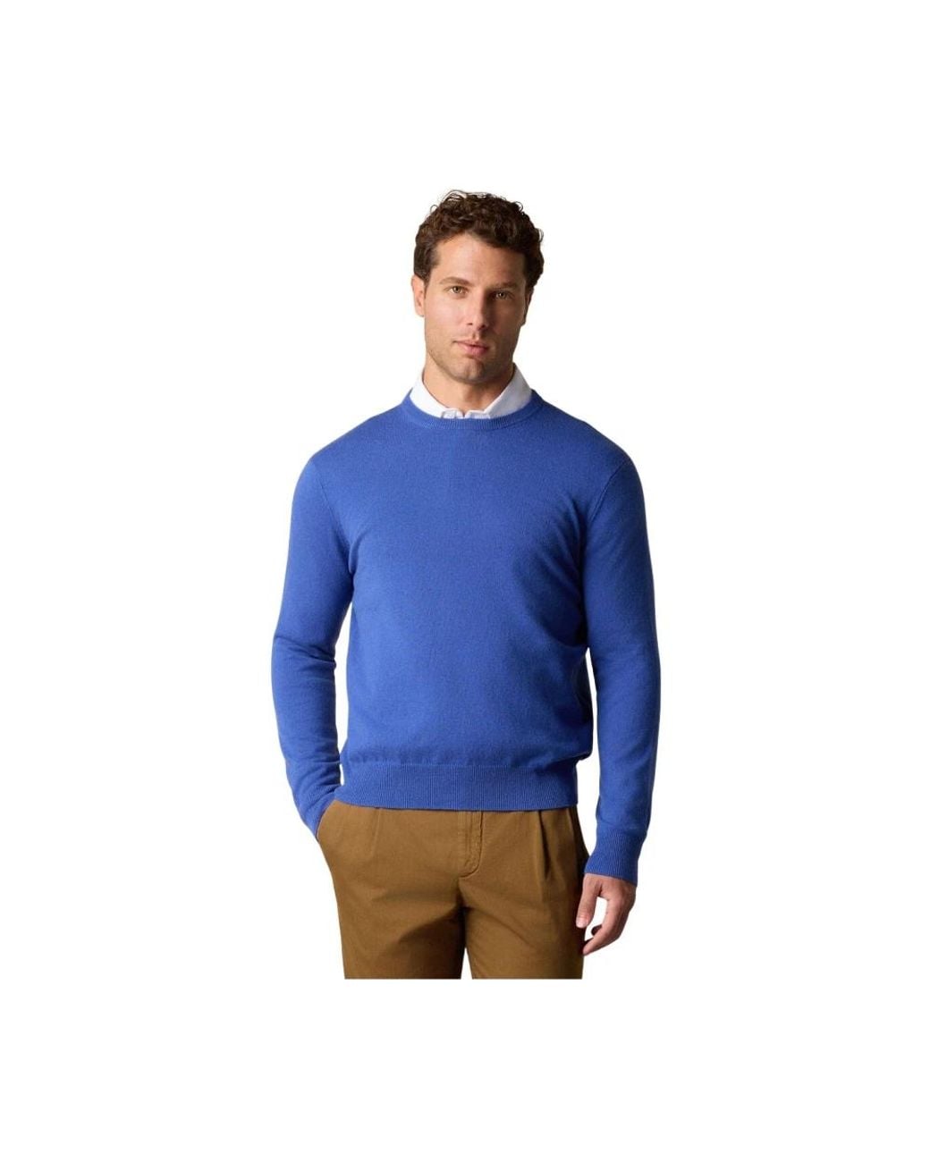 Brooks Brothers Blue Cashmere Knitwear for men