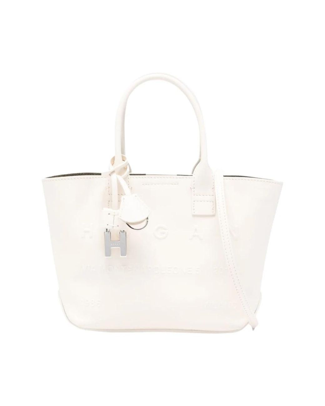 Hogan White Shopping Bags