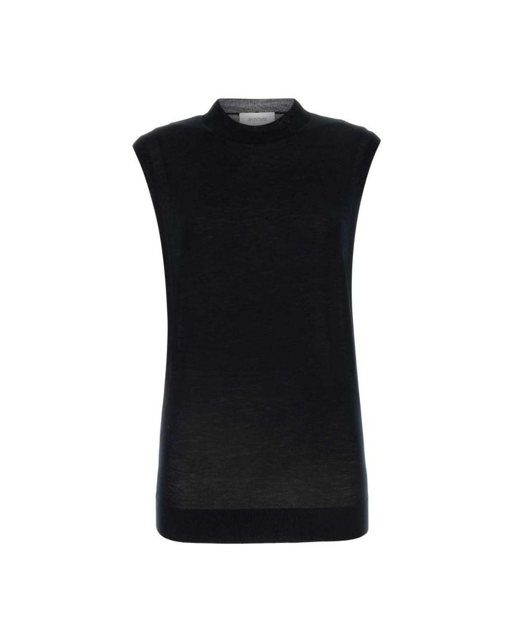 Sportmax Black Round-Neck Knitwear