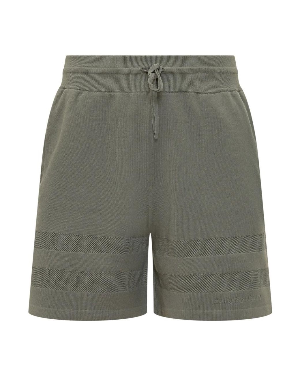 Givenchy Korte Broeken ,Groen ,Katoen Bermuda Shorts Met Signature in het Green voor heren