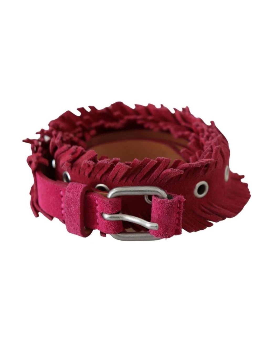 Læder bælte di Ermanno Scervino in Red