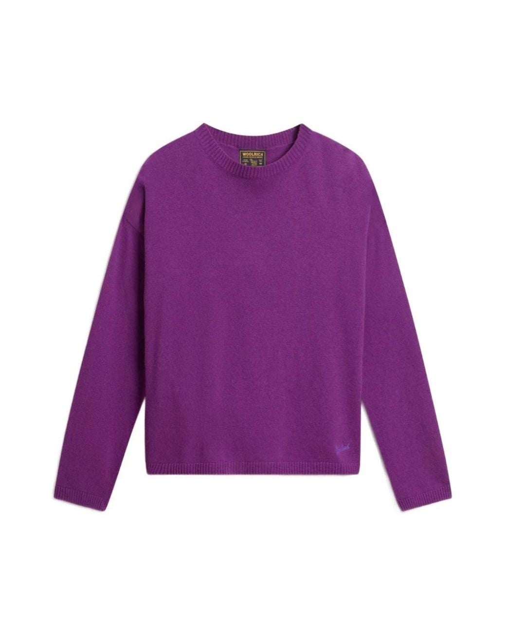Woolrich Cozy Sweater in het Purple