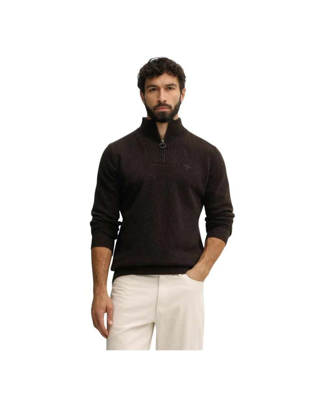 Turtlenecks Barbour de hombre de color Black
