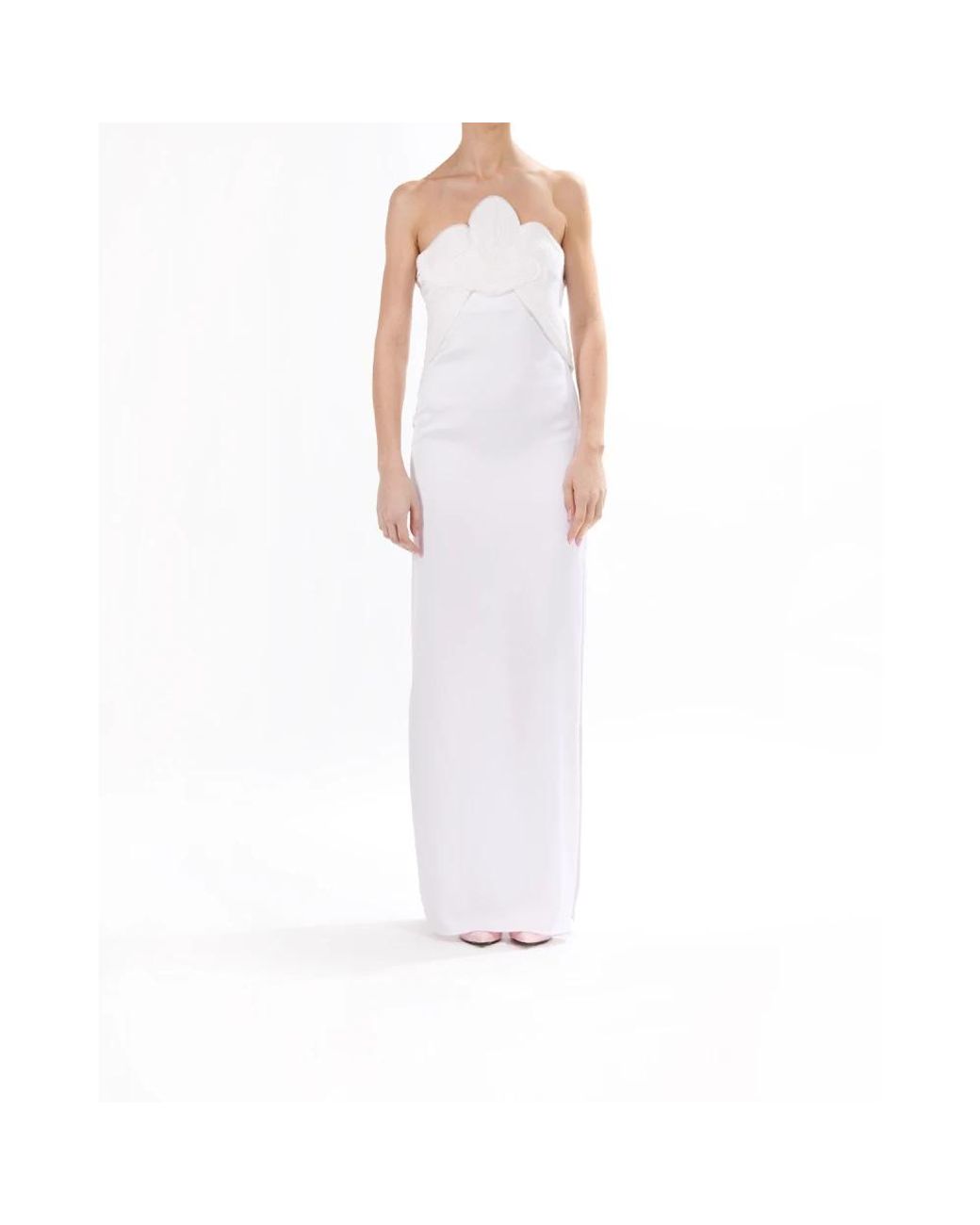 Genny White Maxi Dresses