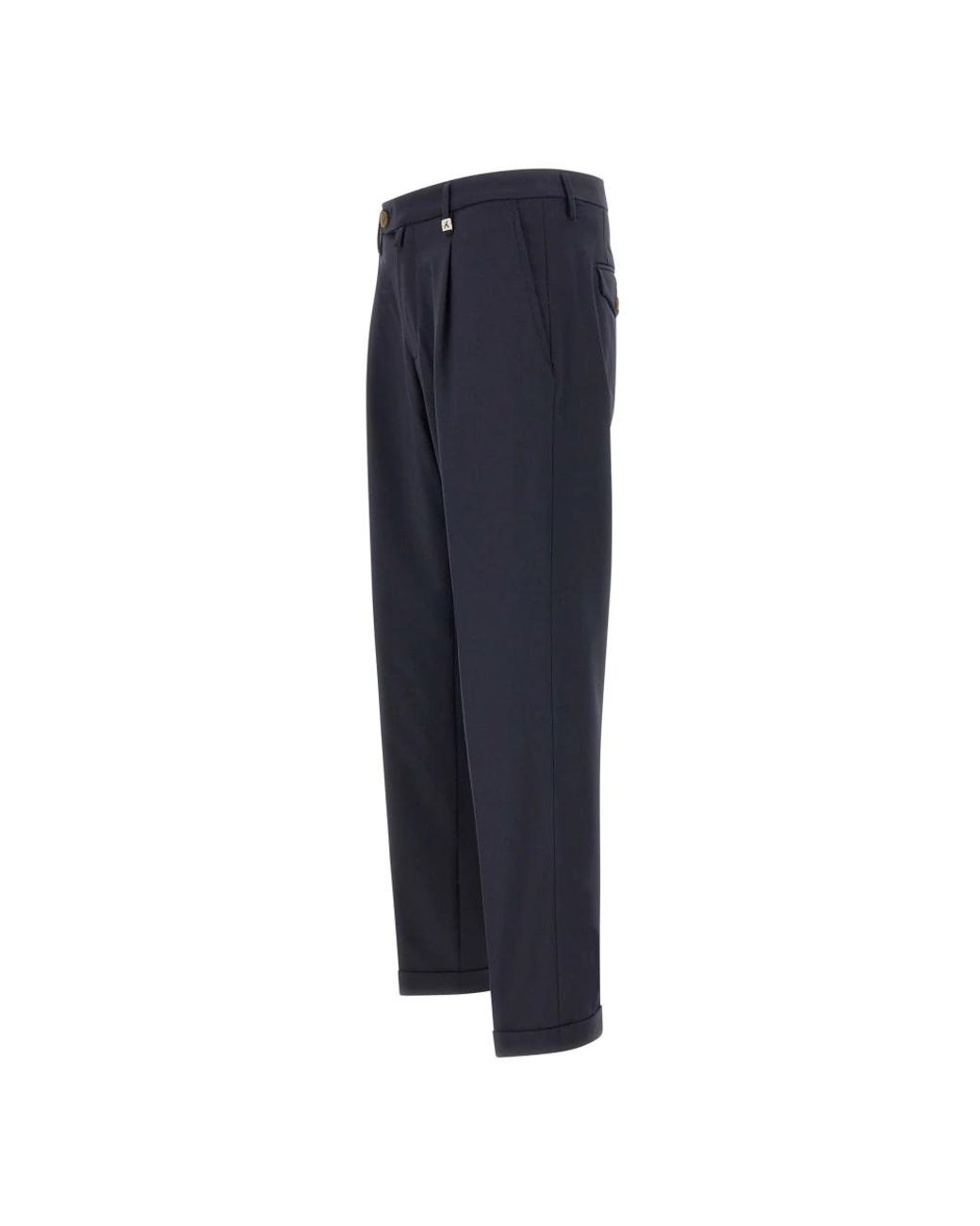 Myths Blue Slim-Fit Trousers for men