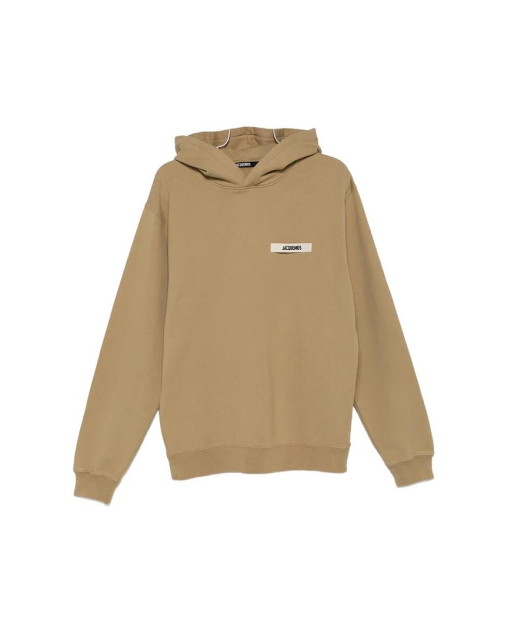 Jacquemus Hoodies & Sweatvesten ,Katoen Logo Sweatshirt in het Natural voor heren