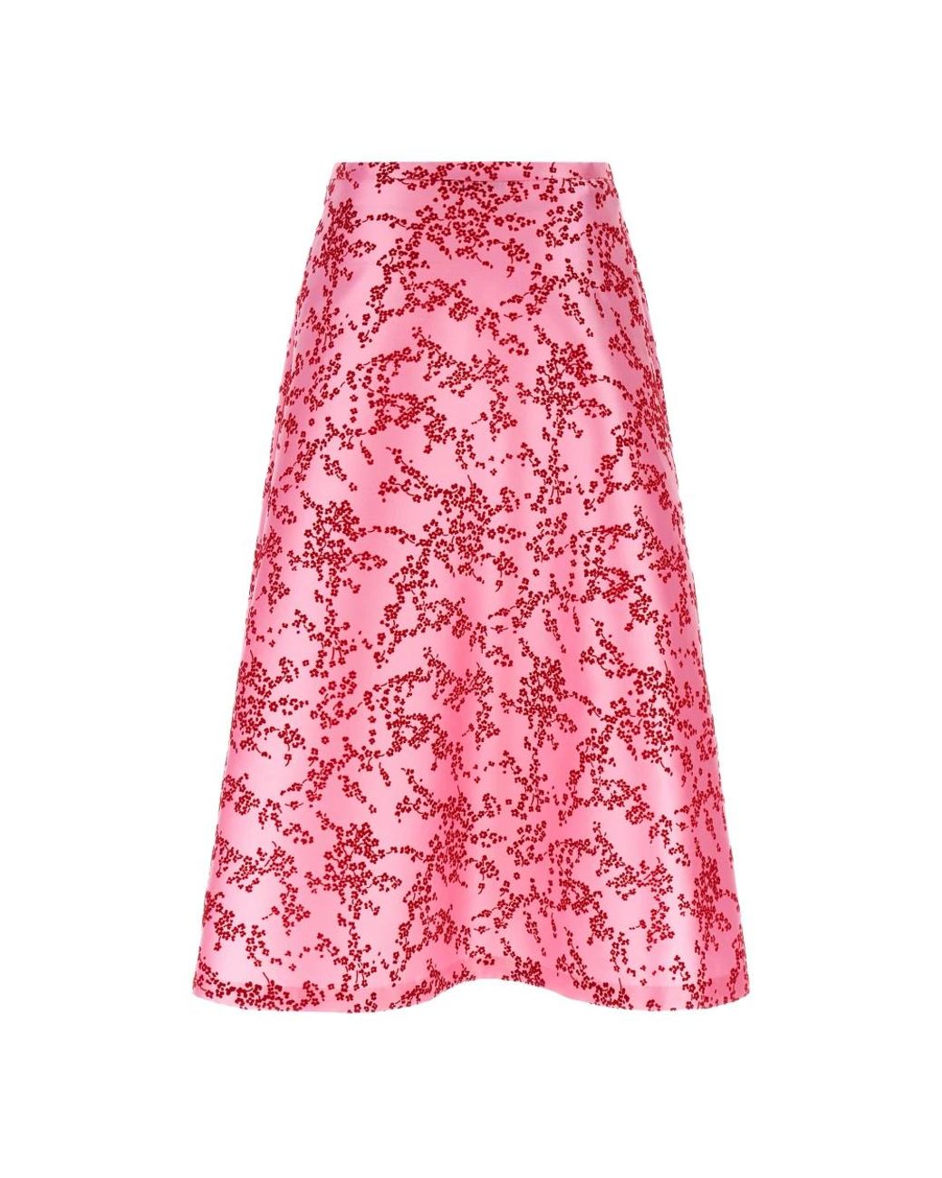 Alberta Ferretti Pink Midi Skirts