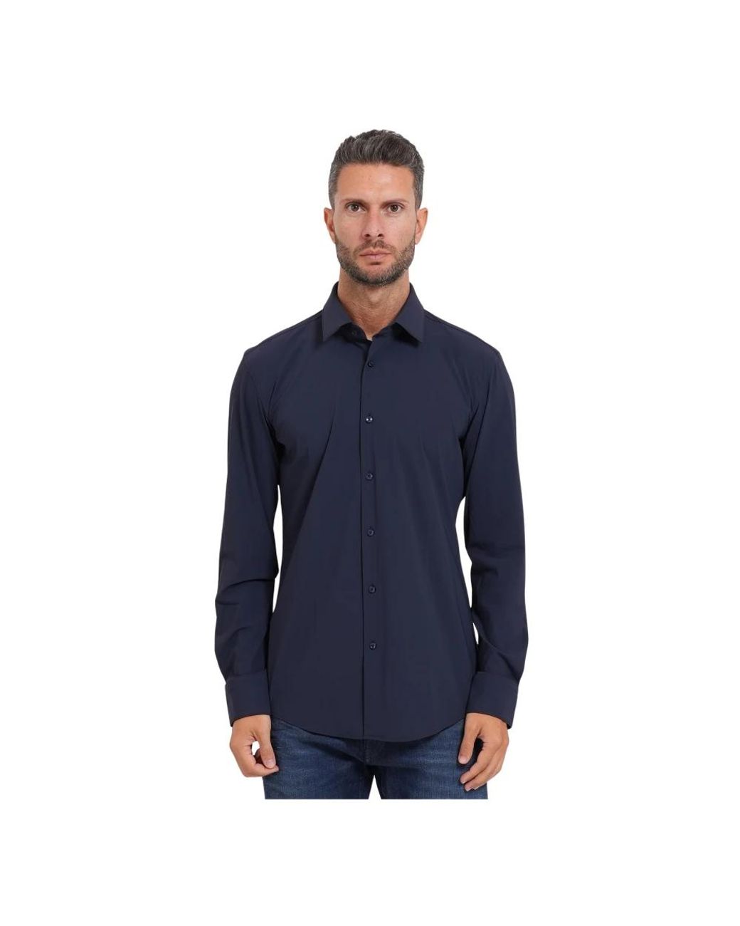 Boss Blue Casual Shirts for men