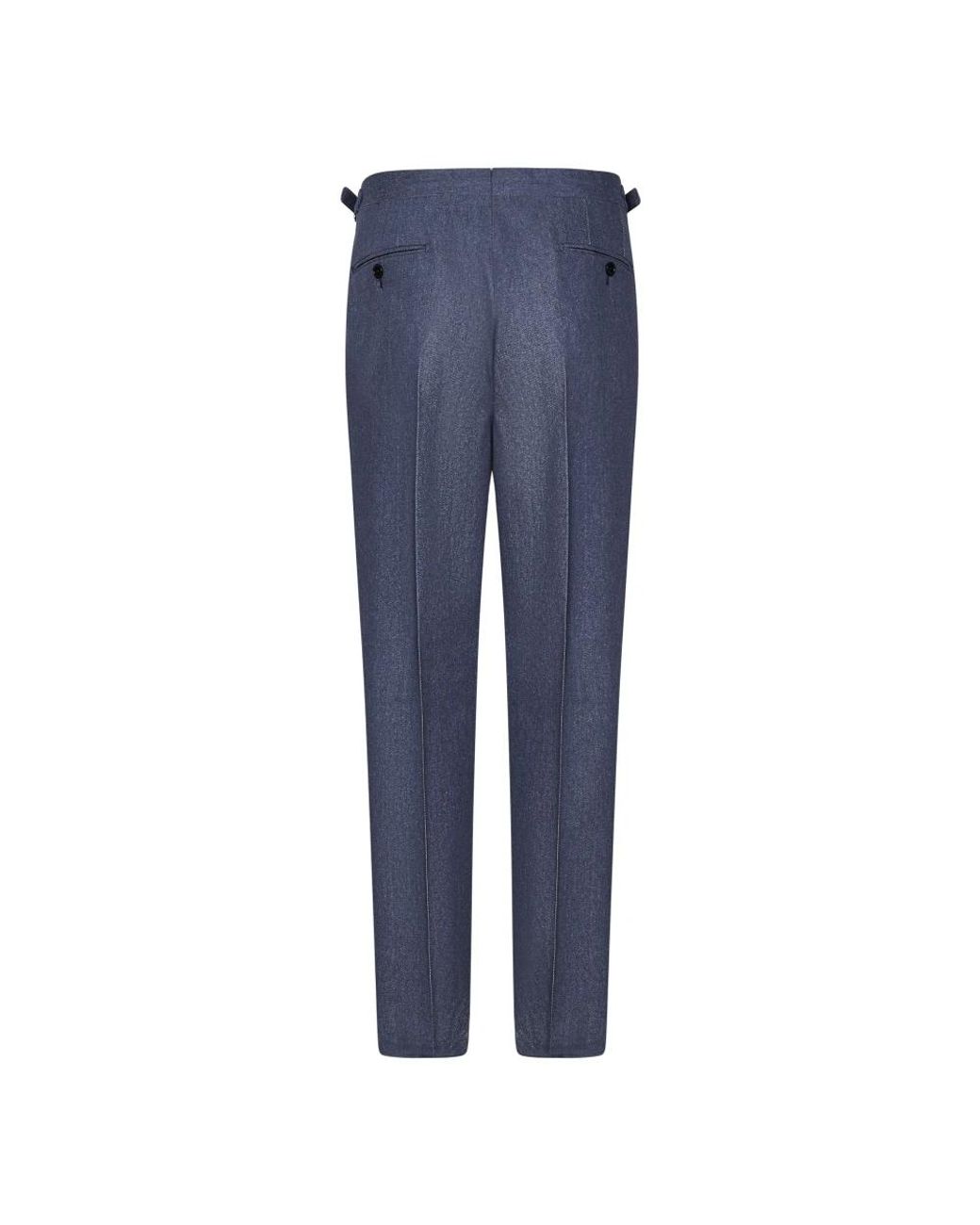 Franzese Collection Blue Suit Trousers for men