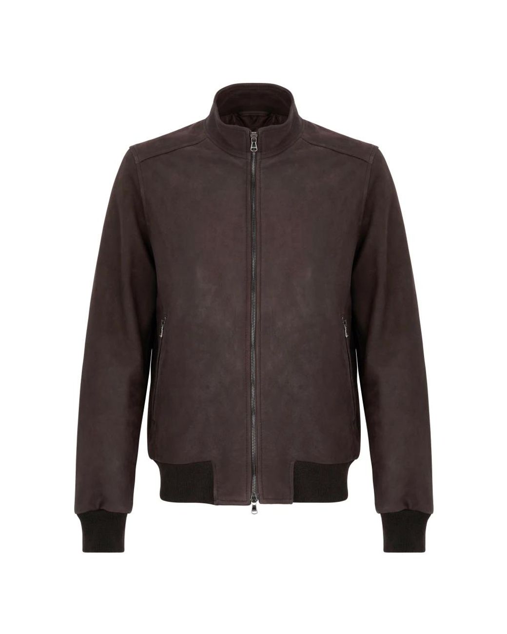 Barba Napoli Brown Bomber Jackets for men