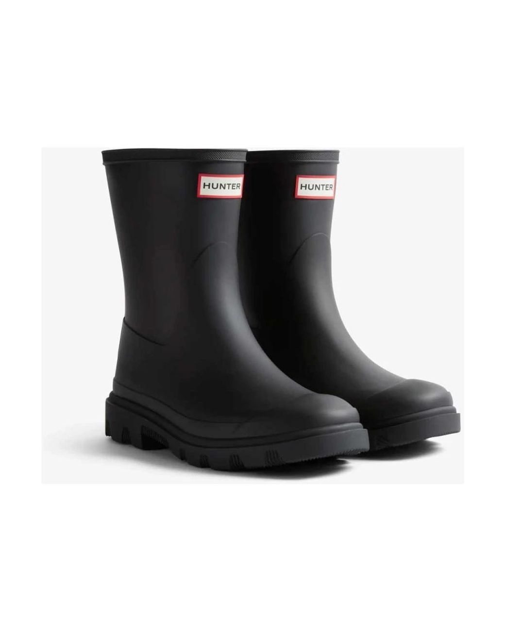 Hunter Black Downpour Short Boot
