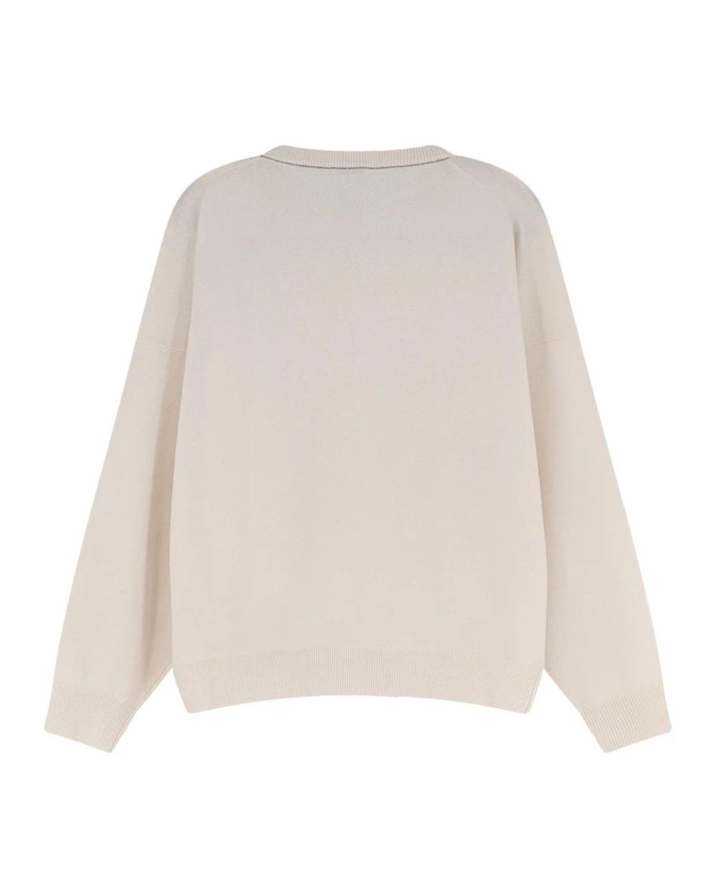 Brunello Cucinelli White Cashmere Knitwear