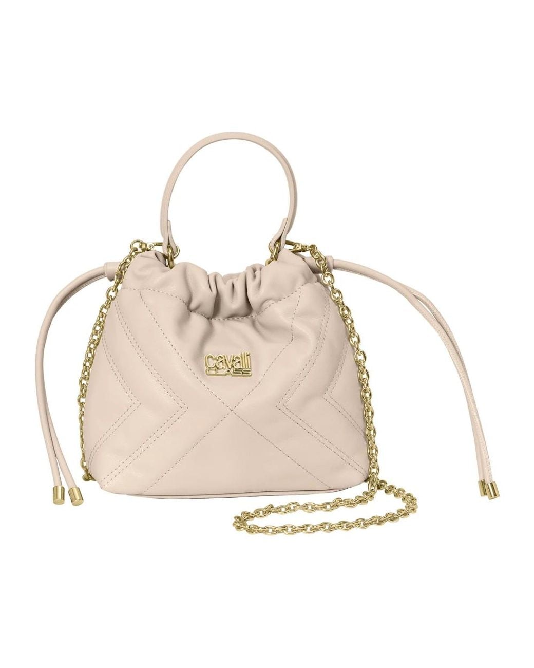 Roberto Cavalli Natural Bucket Bags