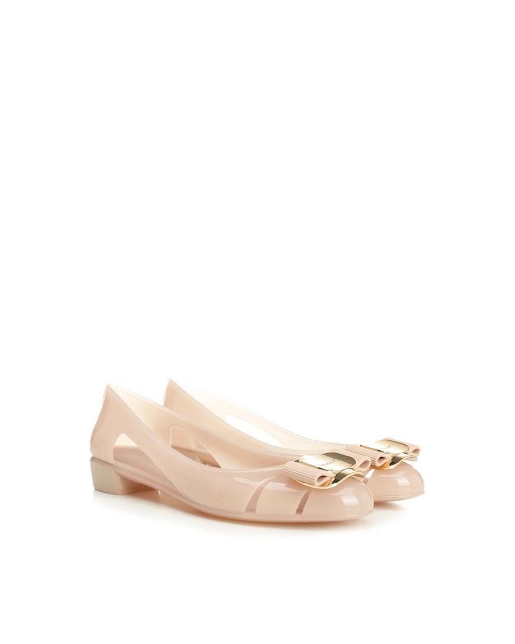 Ferragamo Natural Ballerina Shoes