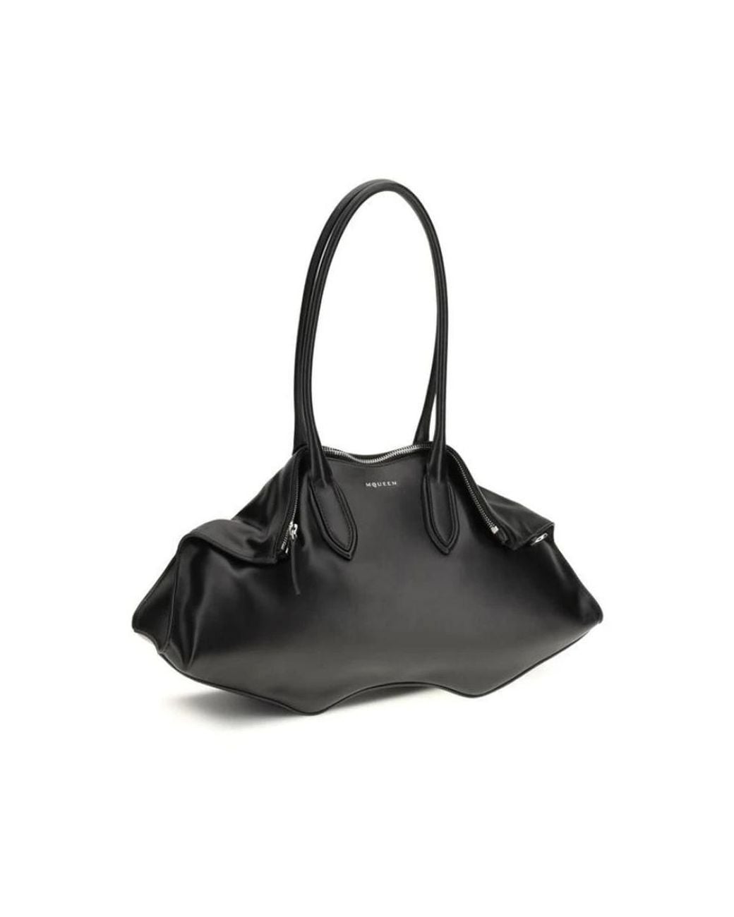 McQueen Black Shoulder Bags