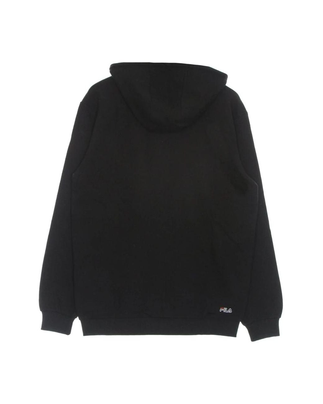 Fila Hoodies & Sweatvesten ,Zwart ,Katoen Zwarte Zip Hooded Sweatshirt Voor Mannen in het Black voor heren