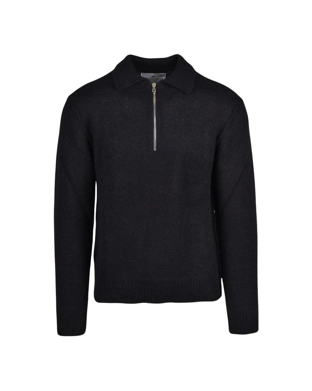 Seven Gauge Blue Round-Neck Knitwear for men