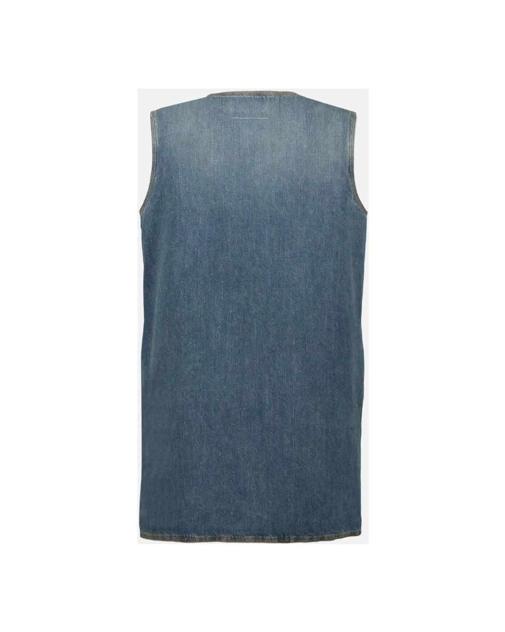 MM6 by Maison Margiela Blue Short Dresses