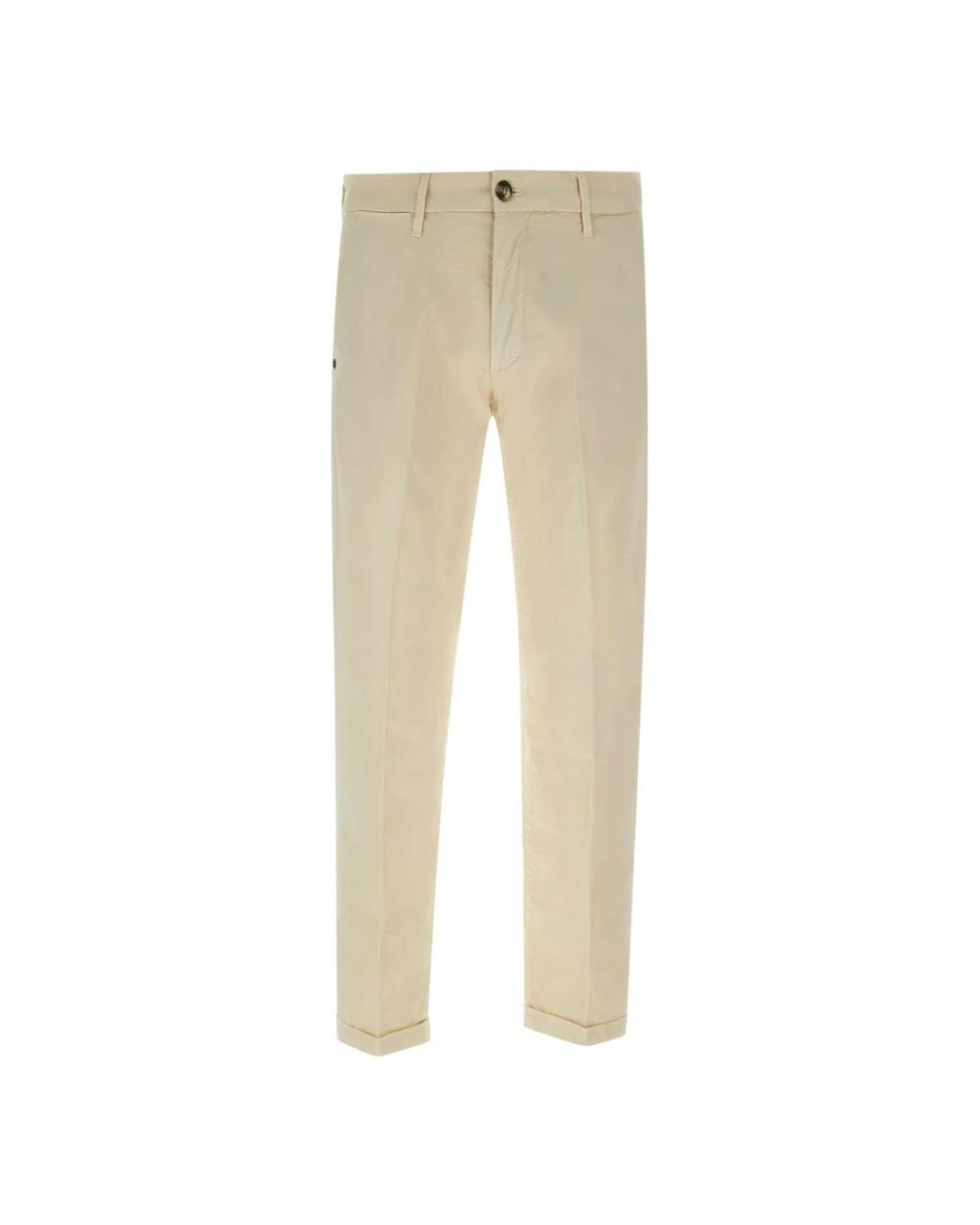 Re-hash Natural Straight Trousers for men