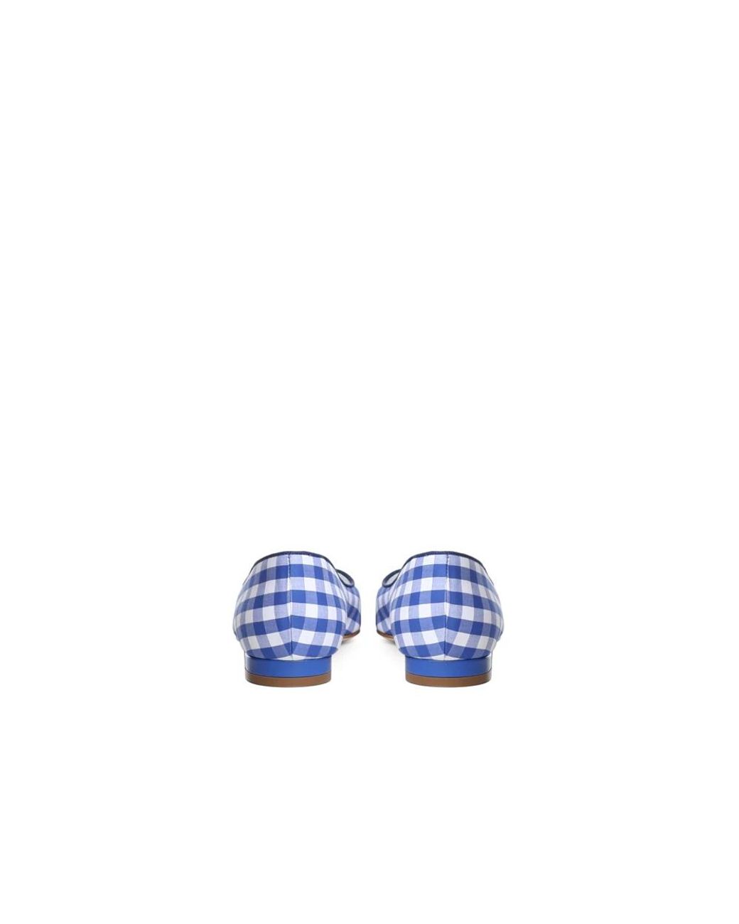 Manolo Blahnik Blue Ballerina Shoes