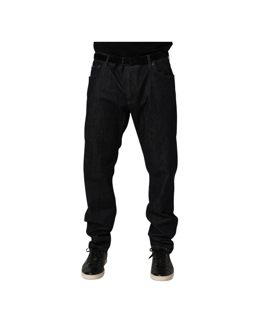 Dolce & Gabbana Black Slim Fit Jeans for men