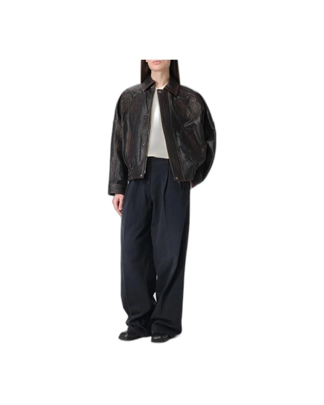 Golden Goose Deluxe Brand Black Wide Trousers