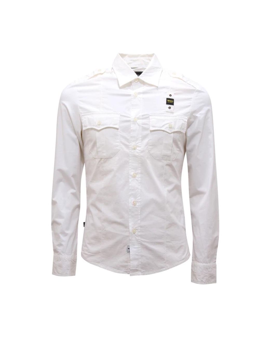 Blauer Blaues Hemd Modell Camicia in Gray für Herren