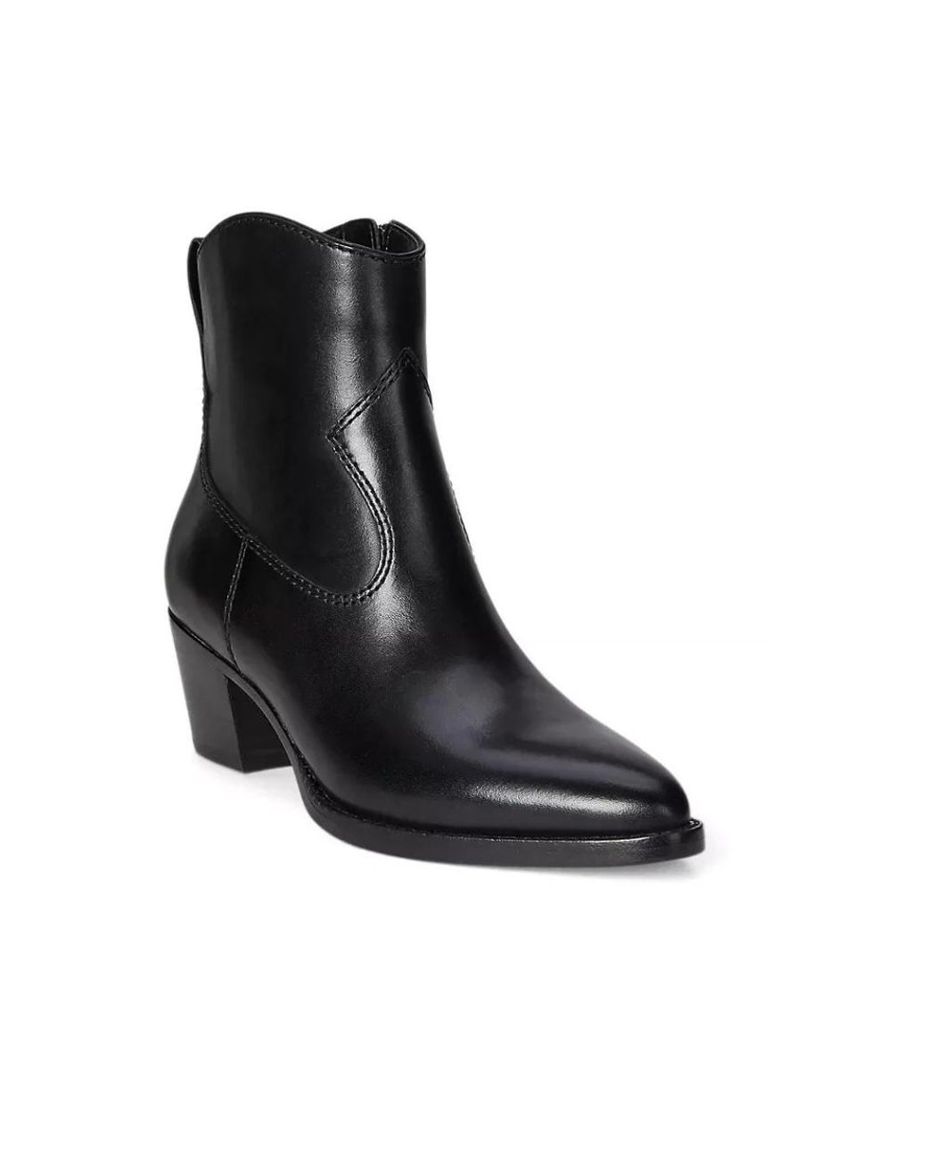 Ralph Lauren Black Cowboy & Biker Boots