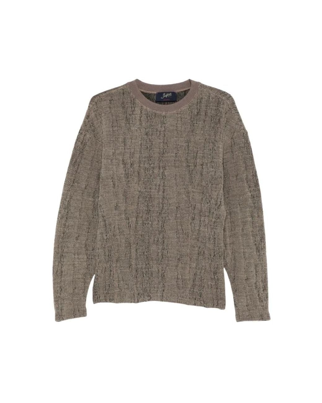 Seafarer Gray Round-Neck Knitwear