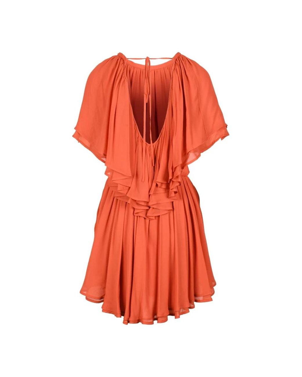 Dondup Orange Short Dresses