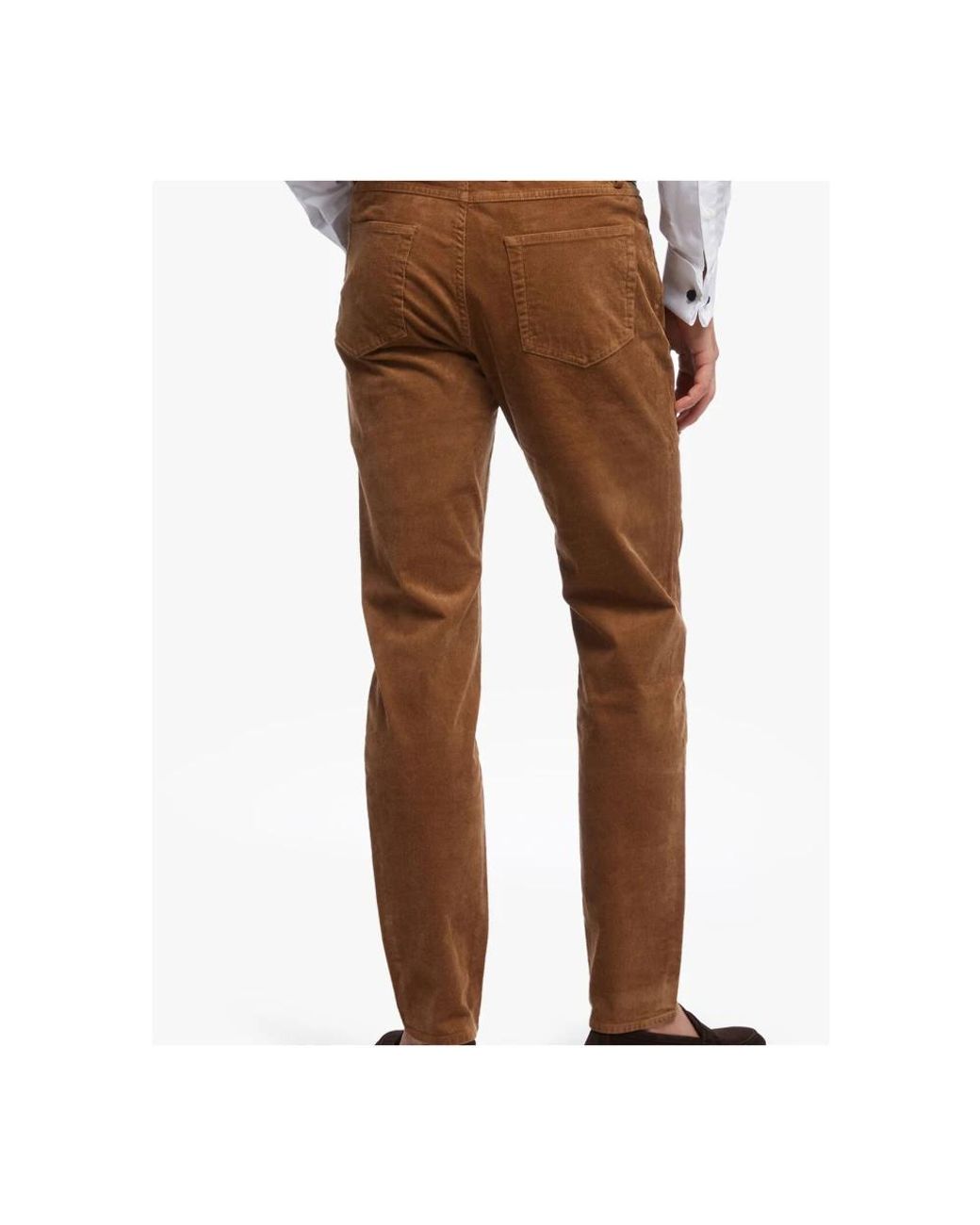 Brooks Brothers Brown Slim-Fit Trousers for men