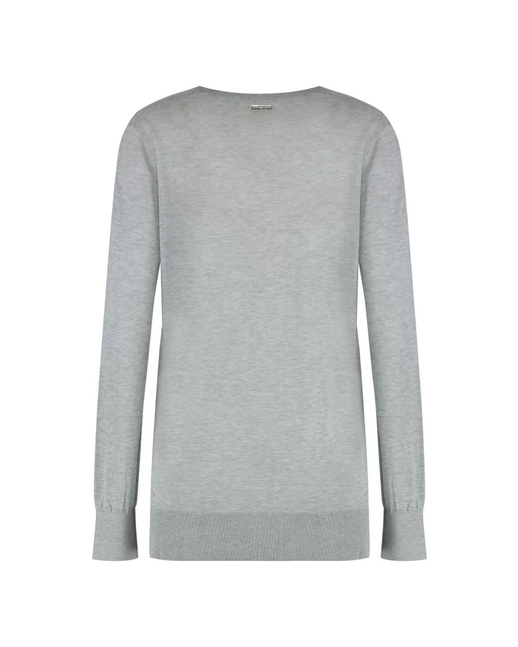 Michael Kors Gray V-Neck Knitwear