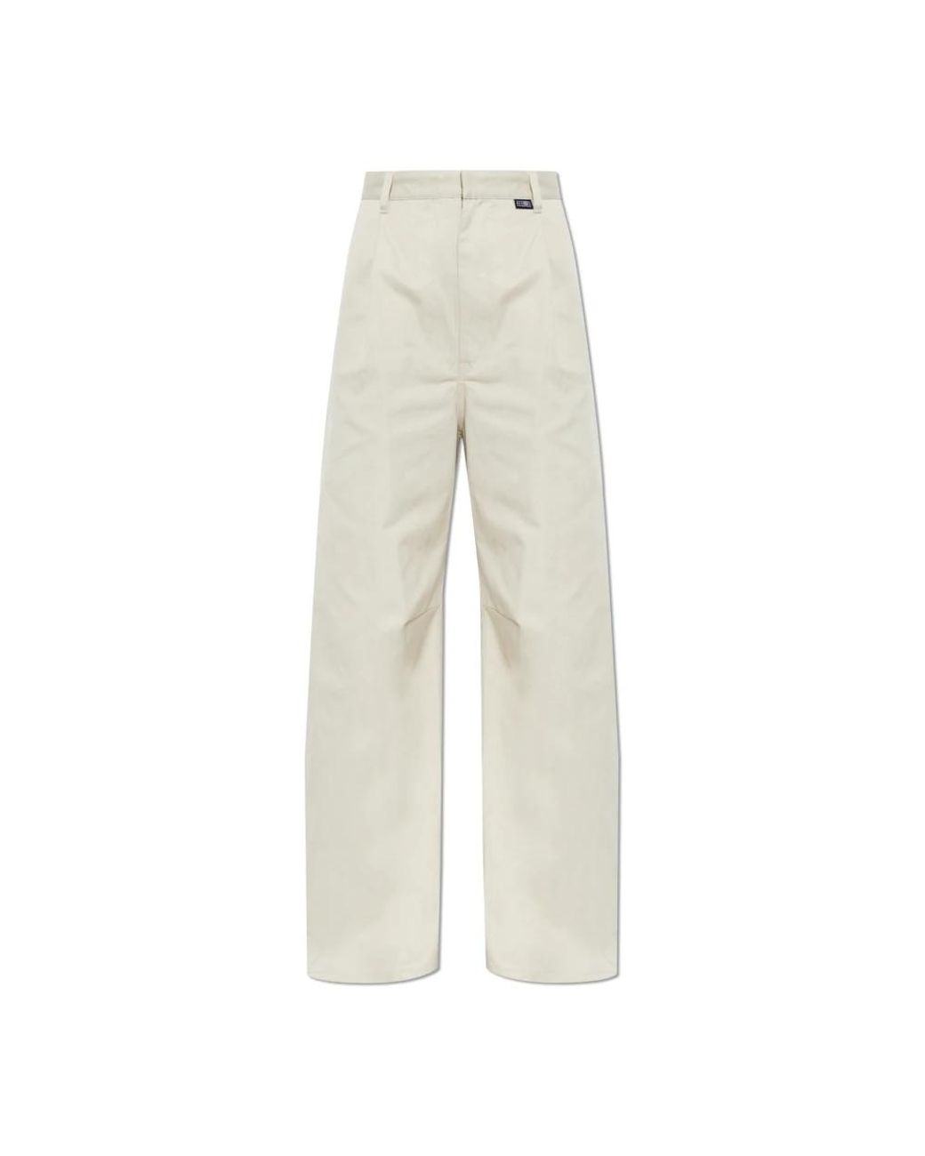 MM6 by Maison Margiela Natural Wide Trousers