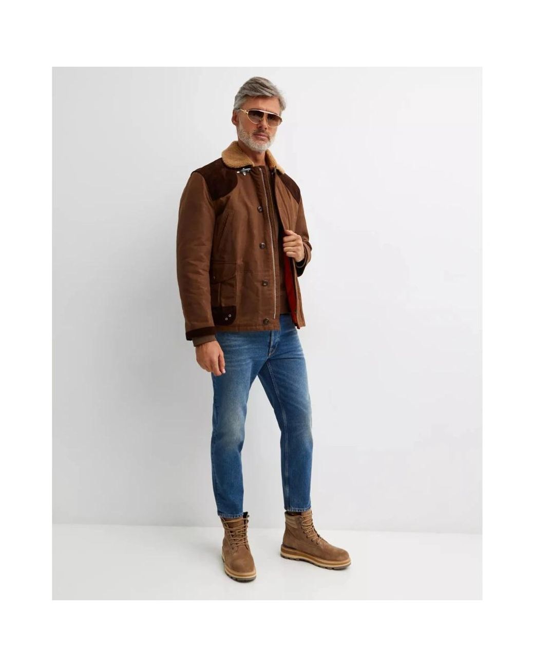 Light Jackets di Fay in Brown da Uomo