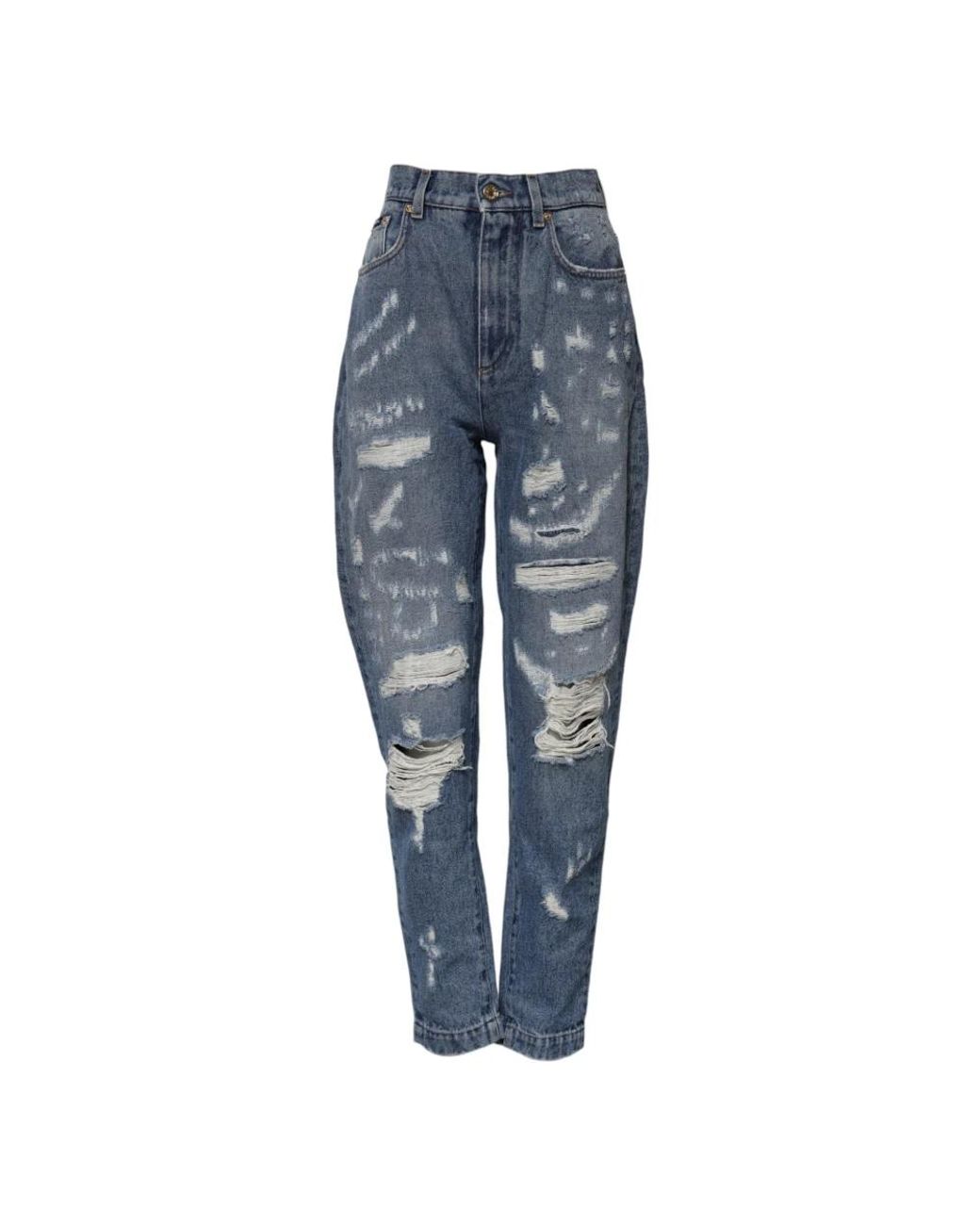 Dolce & Gabbana Blue Loose Fit Jeans
