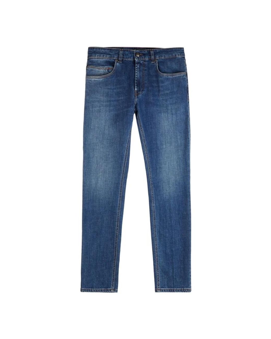 Fay Jeans ,Blauw ,Katoen Blauwe Slim-Fit Stretch Jeans in het Blue voor heren