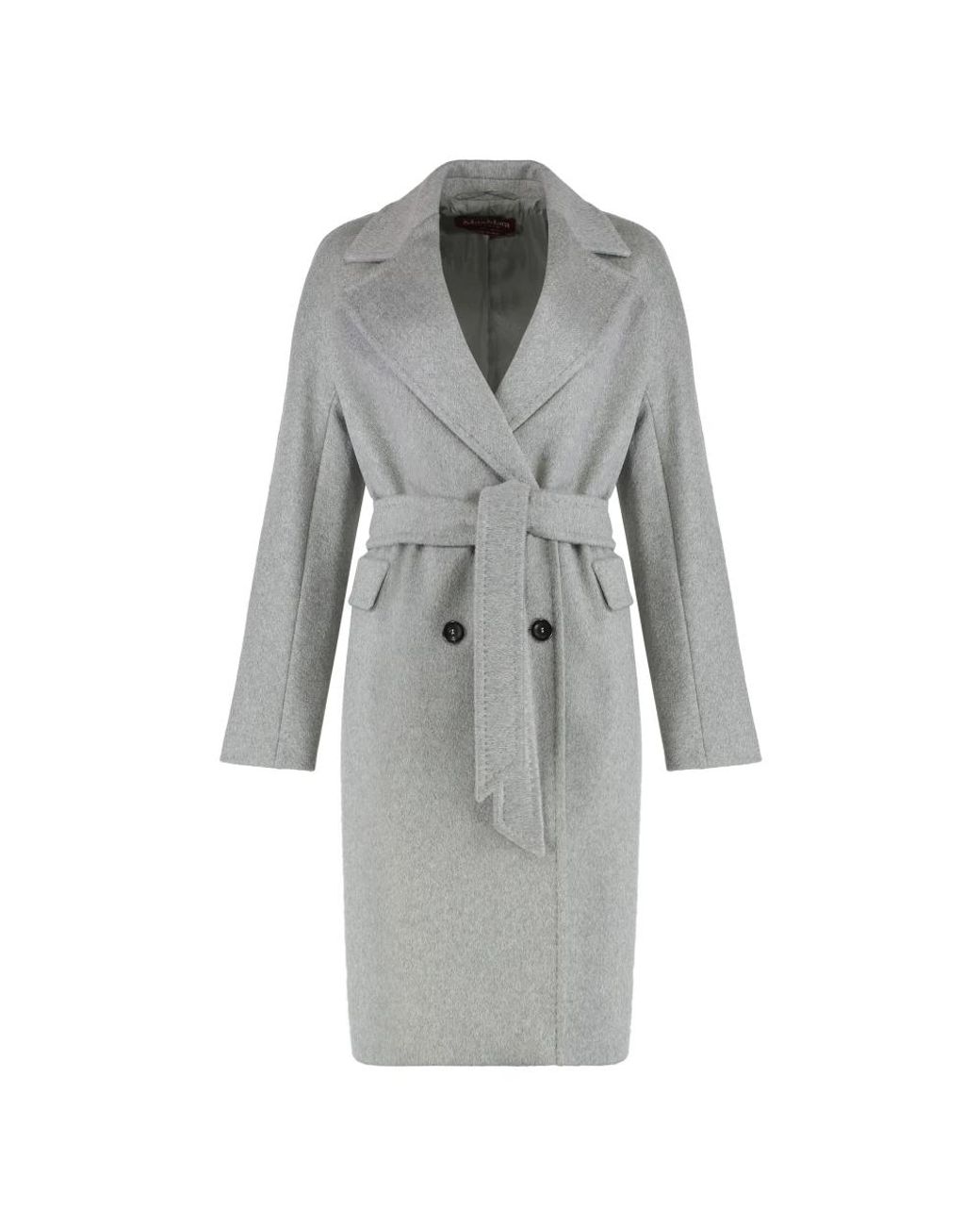 Max Mara Gray Belted Coats