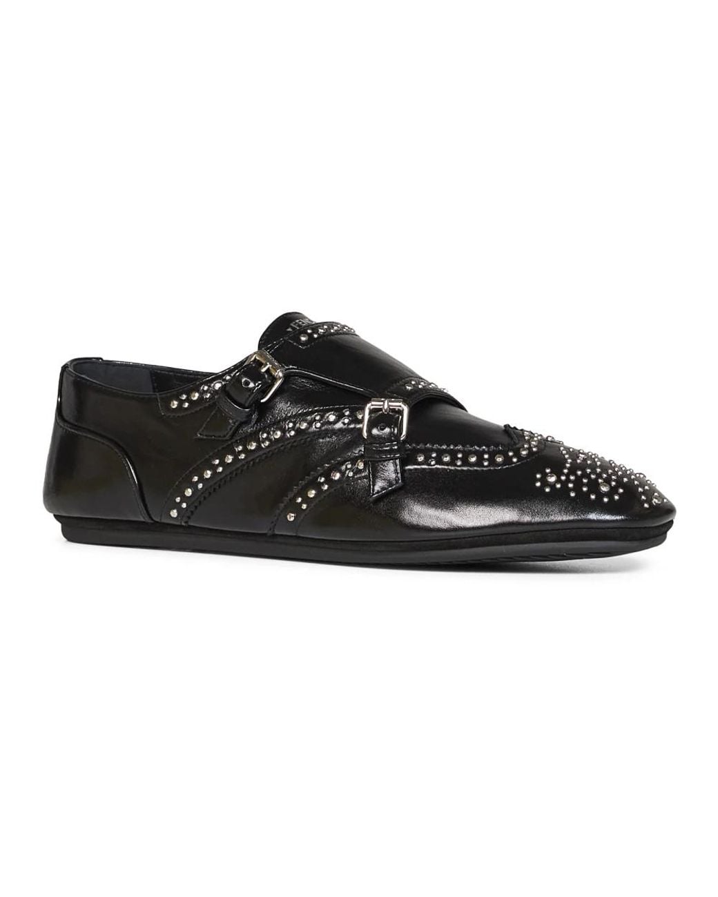 Fendi Black Flat Shoes