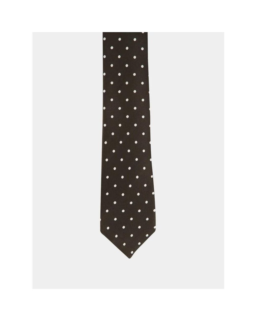 Tom Ford Satin Krawatte Mit Punktmuster in Brown für Herren